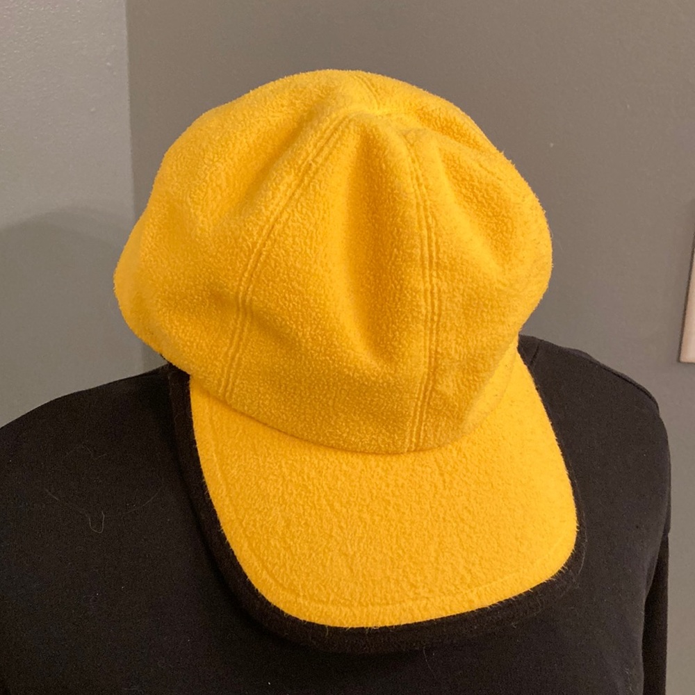 Liz Claiborne baseball style felt hat yellow